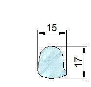 Búvónyílás alsó kerek 306 mm kifelé nyíló (215;216;217;218; 215/B;216/B;217/B;218/B) – 3. műszaki rajz