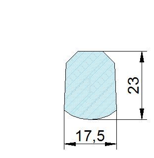Búvónyílás alsó négyszögletes 332x440 mm kifelenyíló (160;161;160K;161K; 160/B;161/B;160/K/B;161/K/B) – 3. műszaki rajz