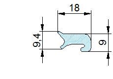 Búvónyílás felső kerek 306 mm kifelenyíló (3V/300;3V/301;3V/302;3V/303) – 3. műszaki rajz
