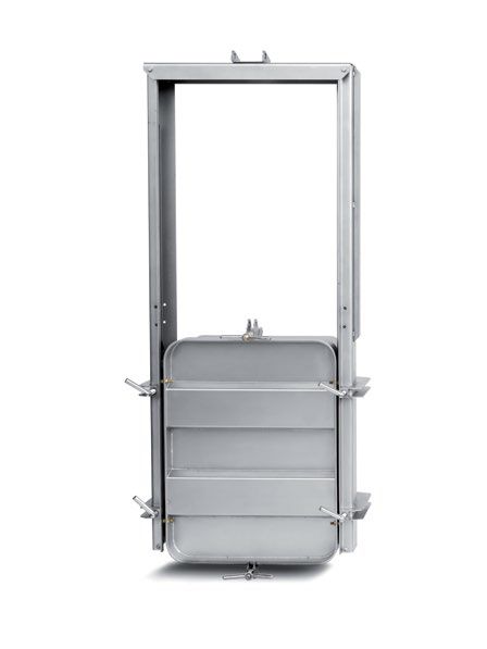 Búvónyílás négyszögletes guillotine ajtóval 800 x 1000 mm (6015 L;6015 L1)